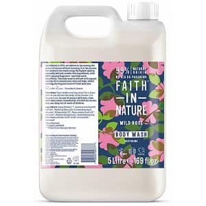 Faith in Nature Wild Rose Duschgel & Schaumbad 5L